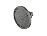 Waterworks Bond Wall Mounted 10 1/2" Shower Arm and Flange with Universal 5" Showerhead in Dark Nickel