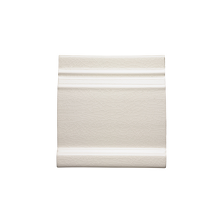 Waterworks Architectonics Handmade Instock Universal Standard Base 6" x 6" in Paperwhite Glossy Layered (East Coast)