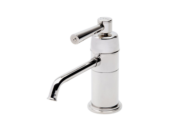 Waterworks Universal Industrial One Hole Filtered Cold Water Dispenser with Lever Handle in Nickel