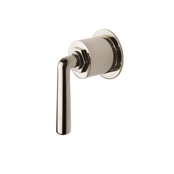 Waterworks Henry Volume Control Valve Trim with Metal Lever Handle in Chrome