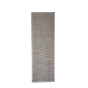 Waterworks Grano Sculpted Bath Rug 23 1/2" x 72" in Gray