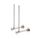 Waterworks Universal Angle Faucet Supply Kits 1/2" Sweat x 3/8" O.D. Compression in Chrome Complies with 0.25% WALC