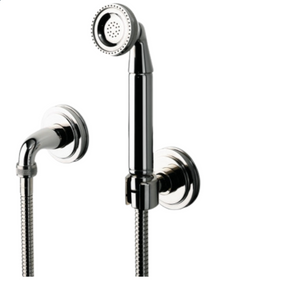 Waterworks Aero Handshower On Hook with Metal Handle in Chrome