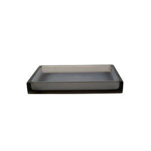 Waterworks Floe Medium Rectangular Tray in Smoke