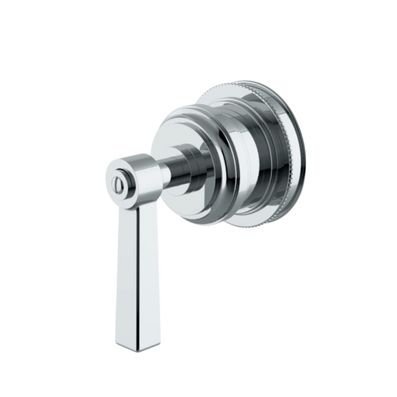 Waterworks Aero Volume Control Valve Trim with Metal Lever Handle in Chrome