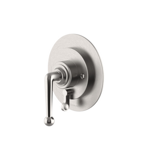 Waterworks Dash Pressure Balance Control Valve Trim with Diverter and Metal Lever Handle in Matte Nickel