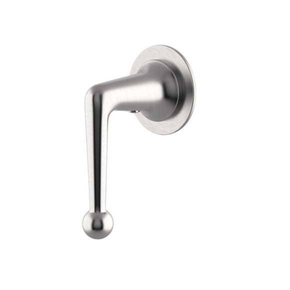 Waterworks Dash Volume Control Valve Trim with Metal Lever Handle in Matte Nickel