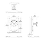 Waterworks Ludlow Thermostatic Control Valve Trim with Cross Handle in Brass