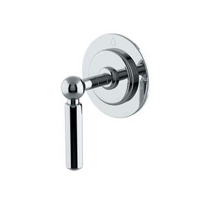 Waterworks Ludlow Two Way Diverter Valve Trim for Pressure Balance with Graphics and Lever Handle in Chrome