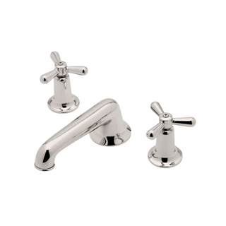 Waterworks Riverun Gooseneck Lavatory Faucet with Lever Handles in Nickel