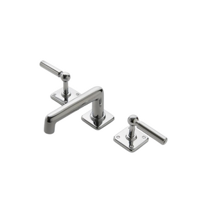 Waterworks Ludlow Lavatory Faucet with Lever Handles in Nickel