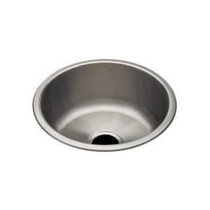 Waterworks Kerr 16 7/8" Round Stainless Steel Undermount Prep Sink with Center Drain