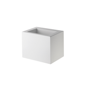 Waterworks .25 Rectangular Single Wall Mounted Corian Lavatory Sink 26" x 18 1/2" x 19 1/2" in Matte White