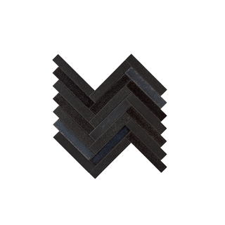 Waterworks Magma Herringbone Mosaic Nightwatch Midnight Blend Matte