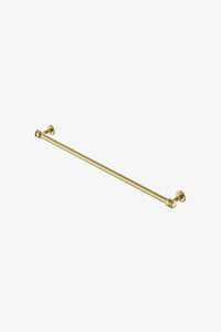 Waterworks Crystal 29" Single Metal Towel Bar in Brass