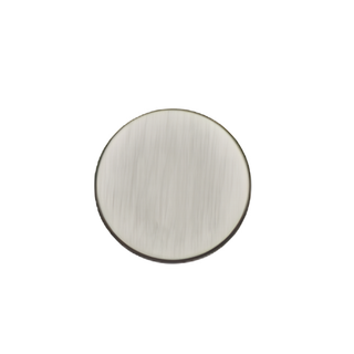 Waterworks Crystal Metal Round Two Leg Single Washstand 27 15/16" x 19 13/16" x 32 3/4" in Matte Nickel BASE ONLY