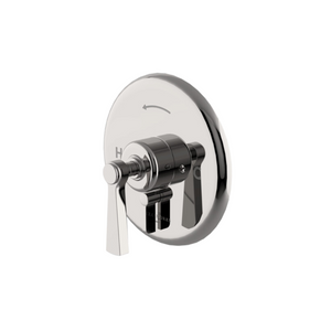 Waterworks Transit Pressure Balance with Diverter Trim with Metal Lever Handle in Nickel