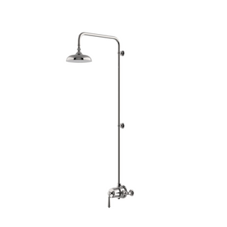 Waterworks Easton Classic Exposed Thermostatic System with 8" Shower Rose with Metal Lever Handle