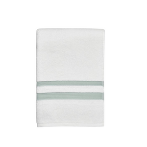 Waterworks Fita Bath Towel in White/Aqua