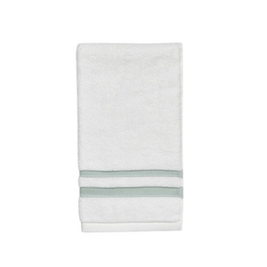 Waterworks Fita Hand Towel in White/Aqua