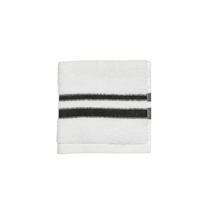 Waterworks Fita Wash Towel in White/Black