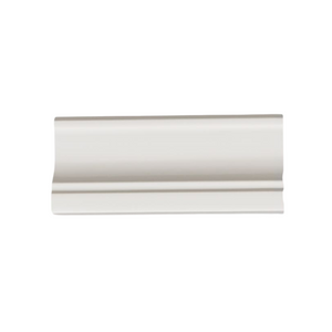 Waterworks Metrix Dado Rail 2 1/2" x 5 3/ 4" in Cotton Glossy Solid