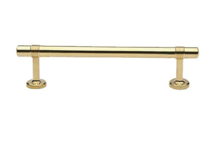 Waterworks Rondelle 6" Pull in Brass