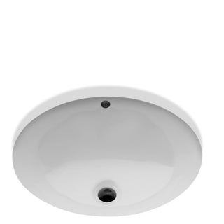 Waterworks Saxby Drop In or Undermount Oval Vitreous China Lavatory Sink 18 7/8" x 16 1/8" x 7 11/16" Single Glazed