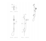 Waterworks R.W. Atlas Handshower On Bar with Metal Handle in Nickel