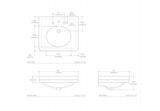 Waterworks Alden Lavatory Sink 28" x 22" x 8 3/4" in Bright White