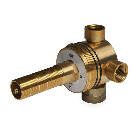 Waterworks Universal Three Way Diverter Valve for Thermostatic Shower Systems