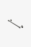 Waterworks Crystal 18" Single Metal Towel Bar in Chrome