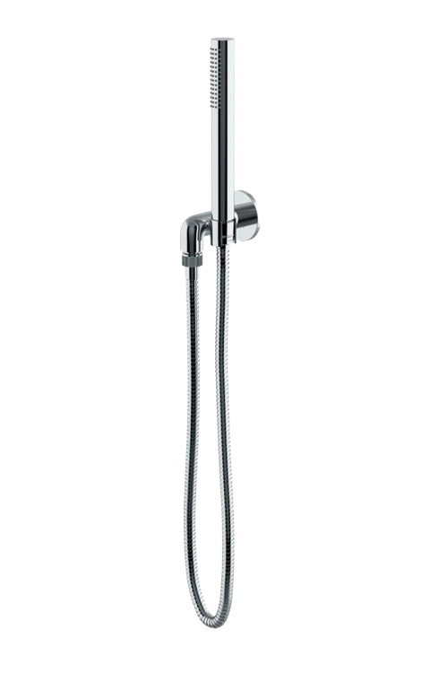 Waterworks Decibel Handshower on Hook with Metal Handle in Chrome