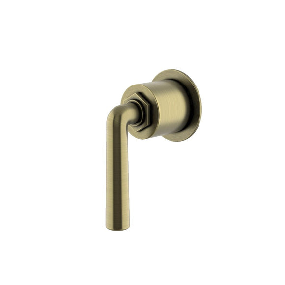 Waterworks Henry Volume Control Valve Trim in Antique Brass